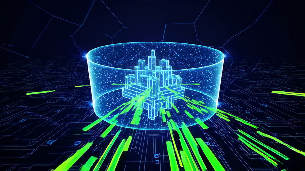Digital City in a Holographic Cylinder