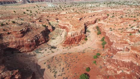 Vista-Aérea-Panorámica-Del-Monumento-Nacional-Del-Cañón-De-Paria-En-Utah,-Estados-Unidos