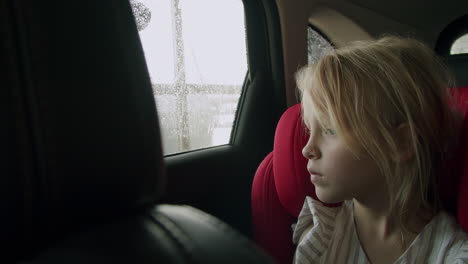 girl inside the car