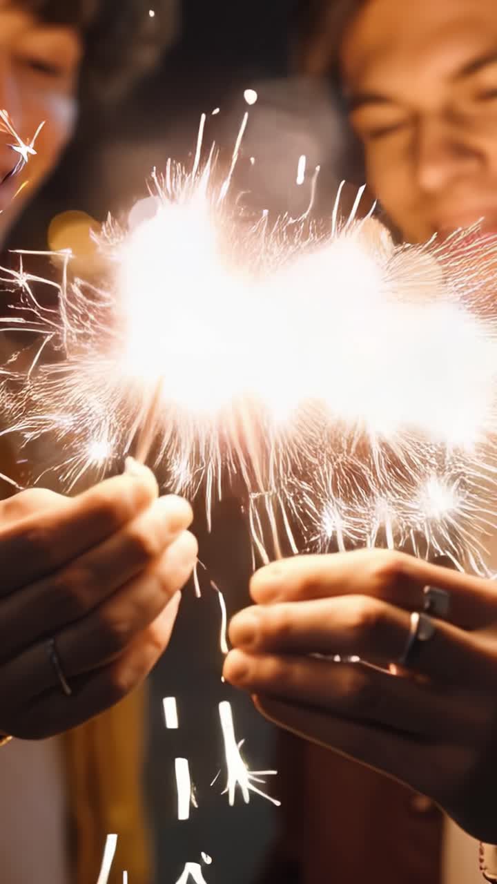 Notte di festa con stelline scintillanti: momenti accattivanti di gioia e unione sotto le luci luccicanti di un'atmosfera serale magica.
