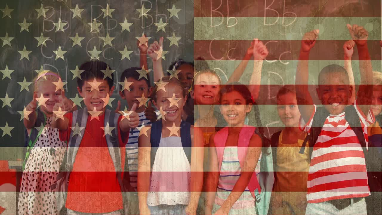 Children at school video