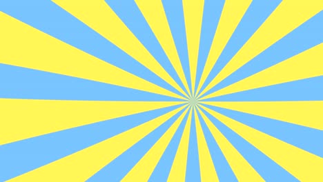 fondo de movimiento de bucle sin costuras de estallido de sol de dibujos animados de 4k