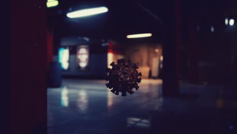coronavirus covid-19 epidemic metro in subway