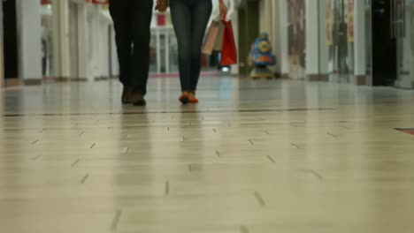 view of cute couple walking