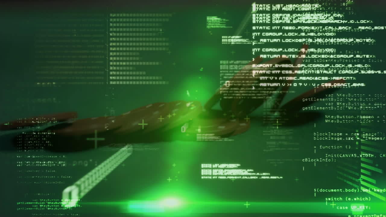 animazione dell'elaborazione dei dati su chip di casinò