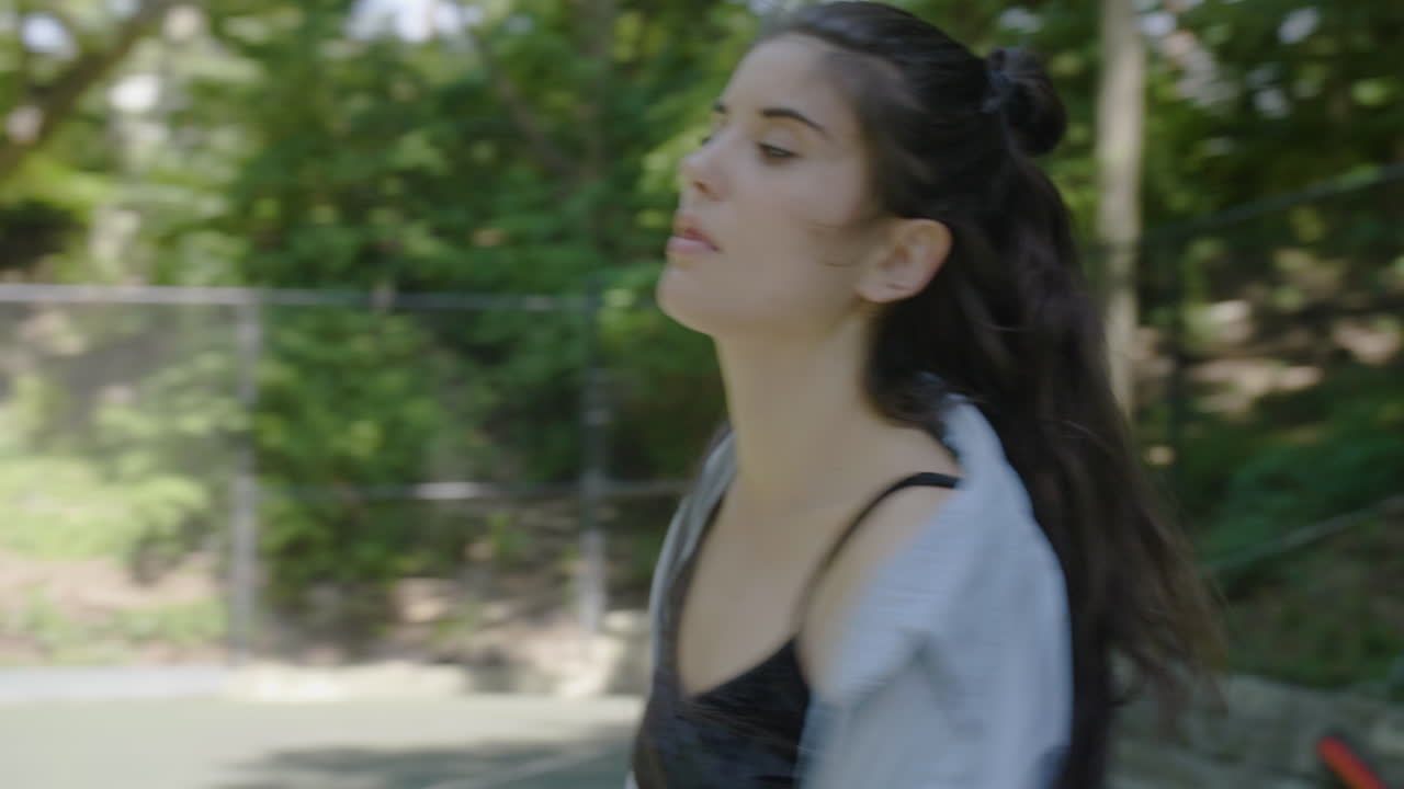 Dancer in tennis court 18