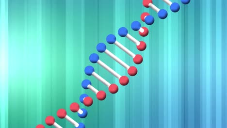 Animation-Der-DNA-Kette-Auf-Buntem-Digitalen-Hintergrund