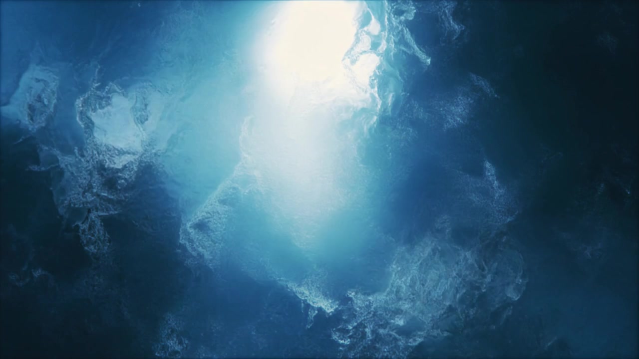 Abstract Blue Liquid Motion Background with Glowing Light
