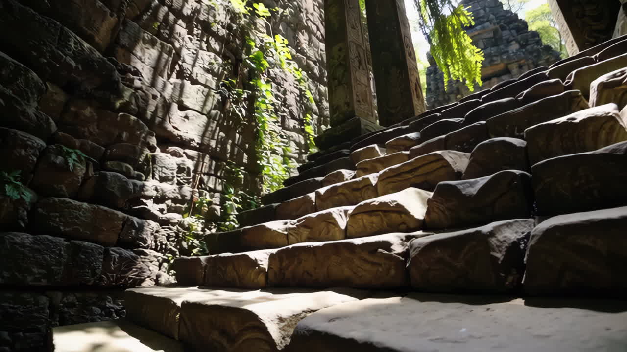 Ancient Khmer Temple Ruins in Cambodia