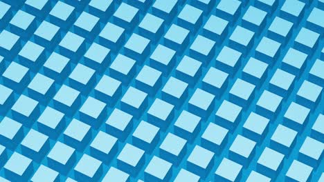 3d render abstract cubes loop background. blue cubes or blocks abstract pattern animation. 4k resolution.