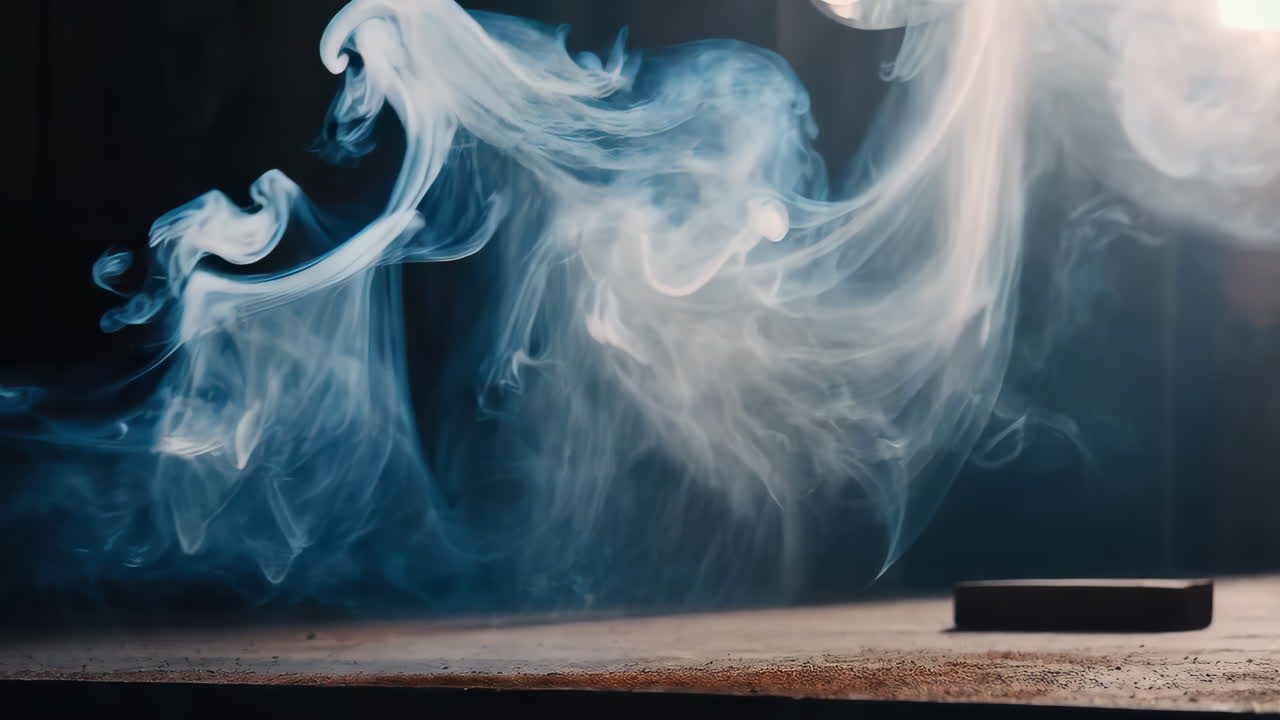 Smoke from an object