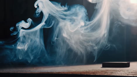 smoke from an object