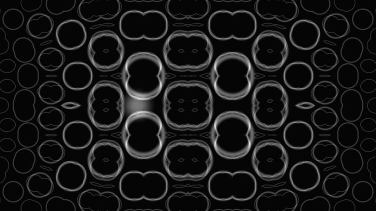 Fundo Abstrato Monocromático de Fluxo de Viagem Este é um fundo contínuo em loop com um design em preto e branco. Apresenta padrões de fluxo ideais para visuais ao vivo em concertos e clubes. Oferece um movimento.