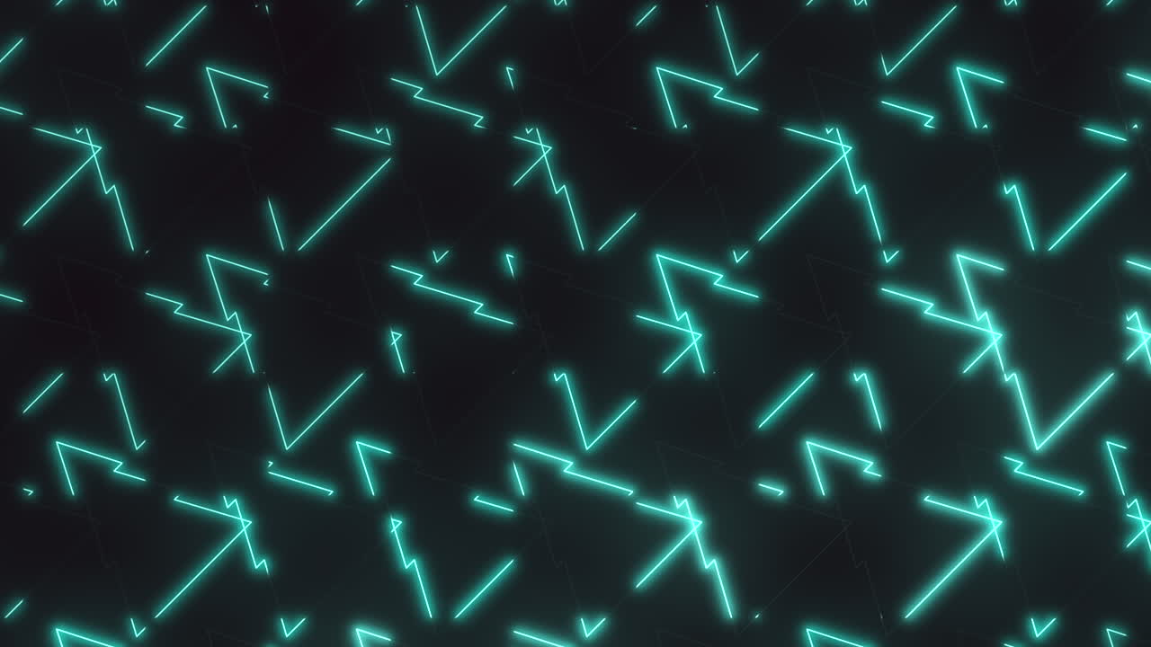 patrón de luces de neón geométricas futuristas para diseños modernos