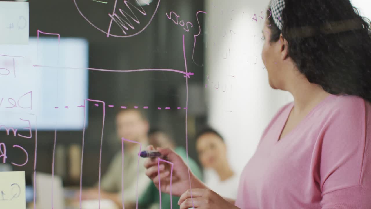 diversas personas de negocios felices discutiendo el trabajo durante una reunión en la oficina
