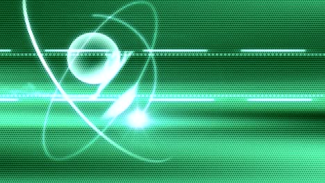 animated moving motion background showing nuclear molecules atom radioactive power electricity energy ray