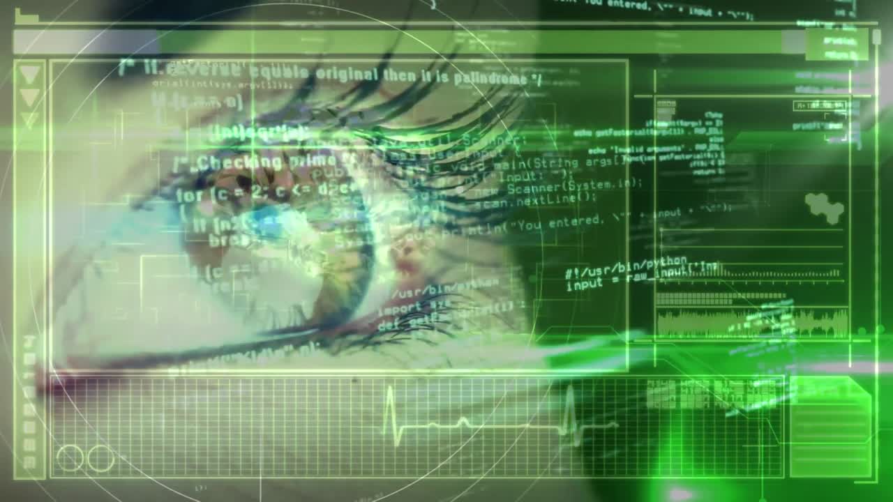 animazione del cervello con tecnologia e elaborazione dei dati