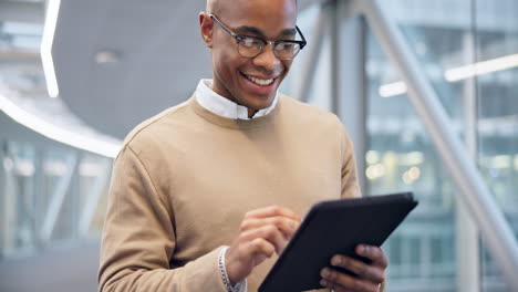 Technology,-walking-and-black-man-research