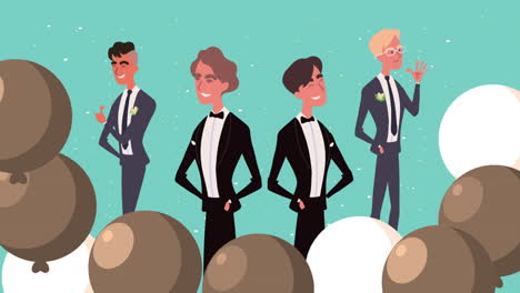 celebración de la boda gay