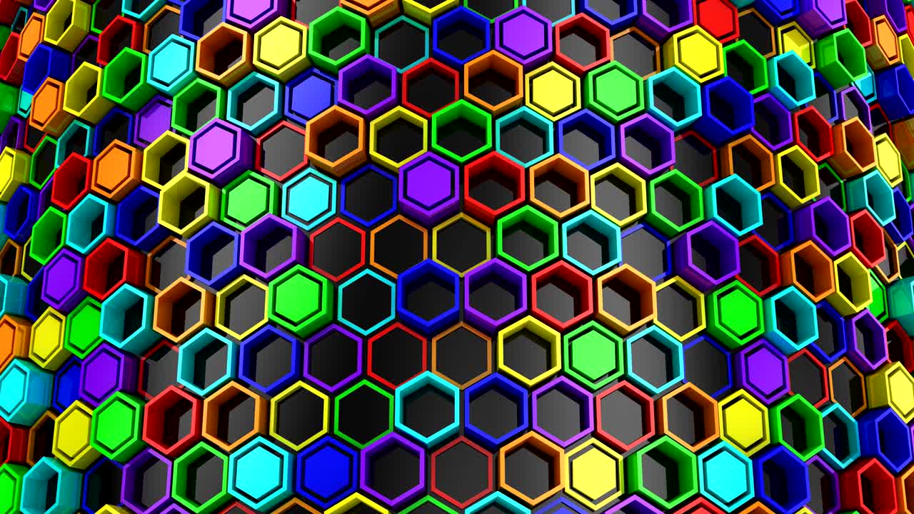 el fondo de los hexágonos