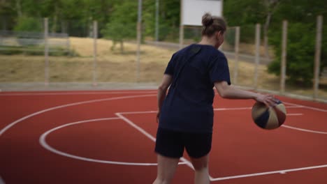 basketball player on the court