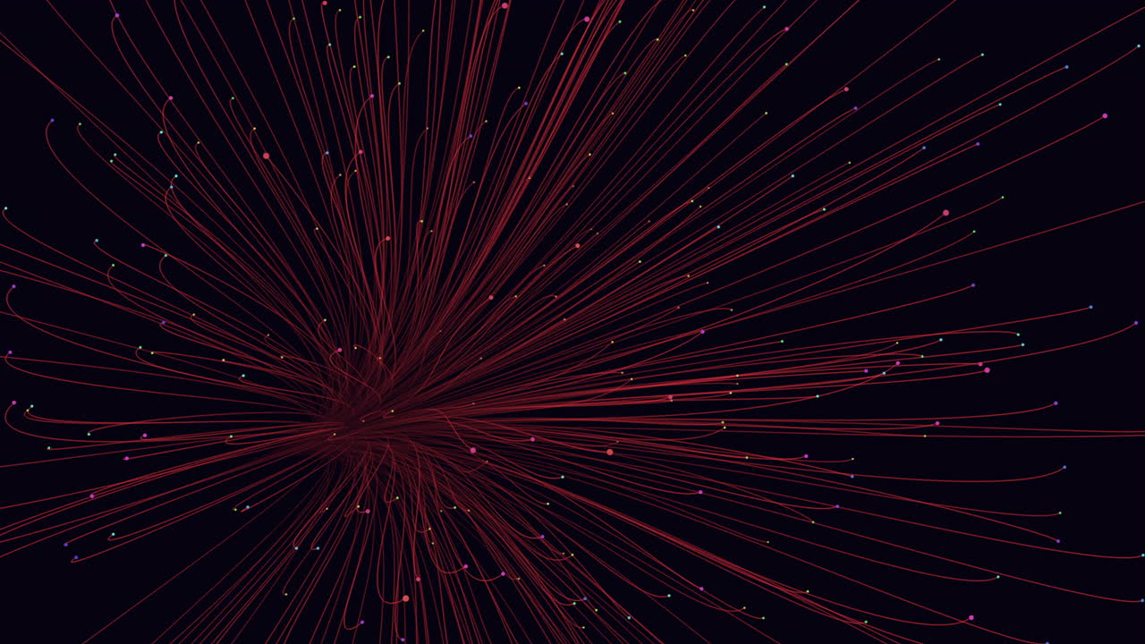 A visually striking image featuring a circular arrangement of uniform lines composed of spiraling dots. The pattern is visually captivating with its precise and intricate design