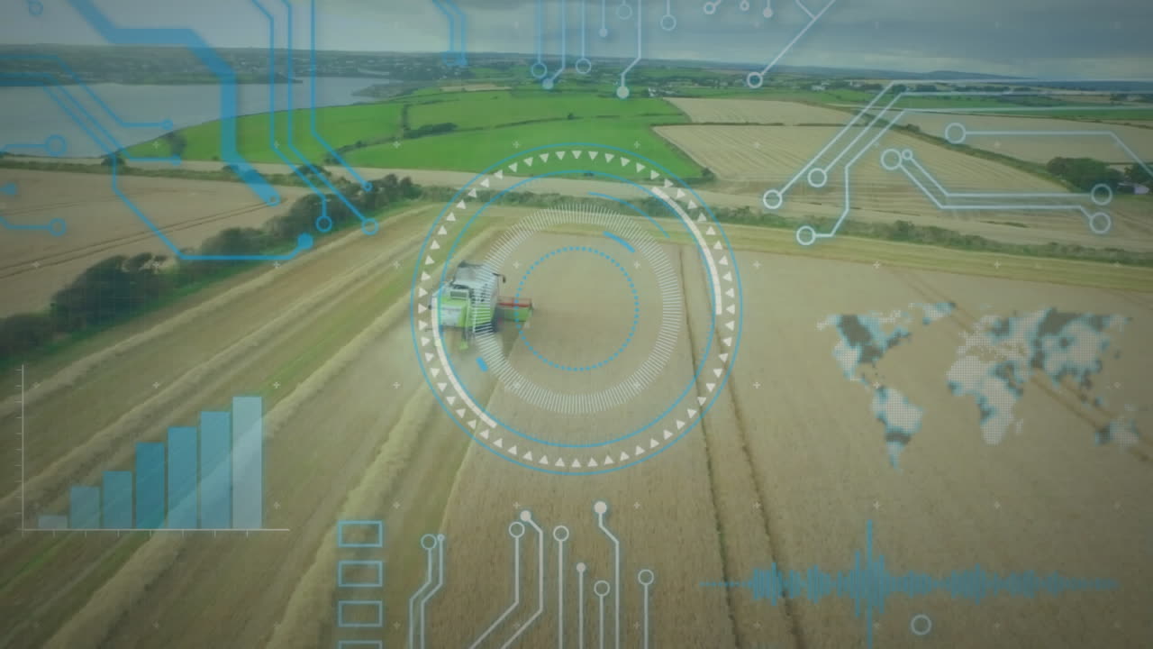 필드 상의 데이터 처리의 애니메이션