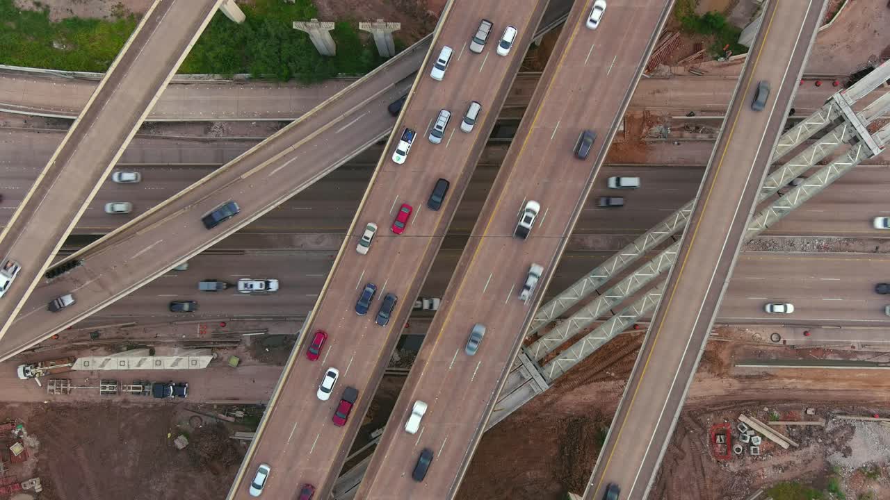 휴스턴의 주요 고속도로 교통 조감도