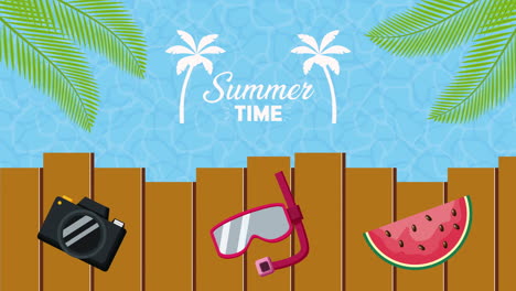 vacaciones de verano, animación de video 4k
