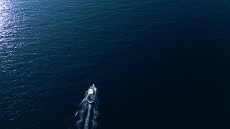 watch sailing boat on the adriatic waters near cres island