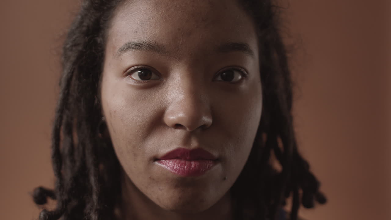 Portrait of Beautiful African-American Woman
