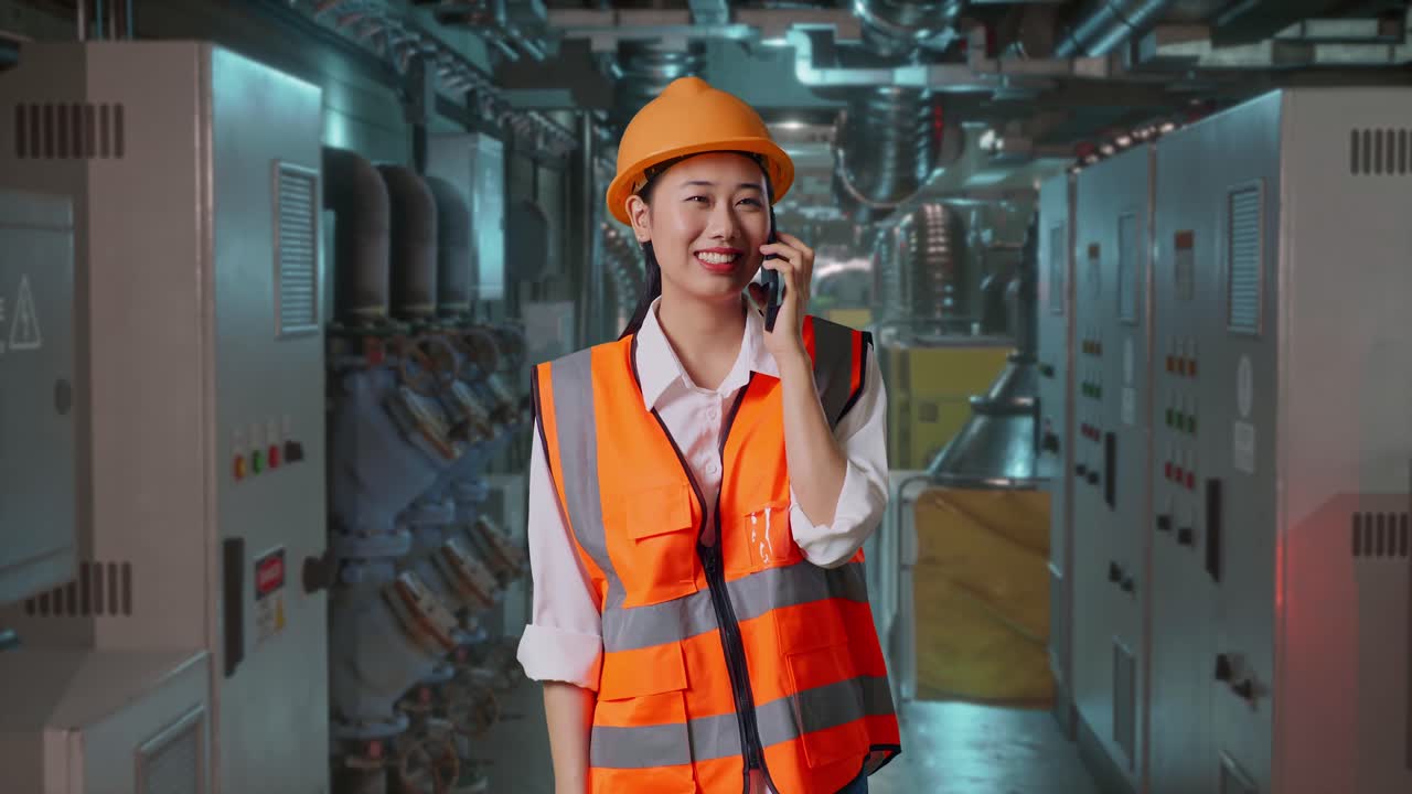 ingeniera en una fábrica