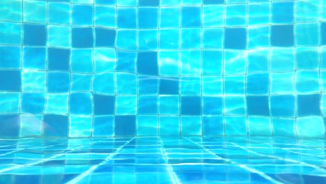 abstract swimming pool bottom caustics ripple and flow with waves background.