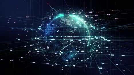 visualizzazione della rete globale di dati