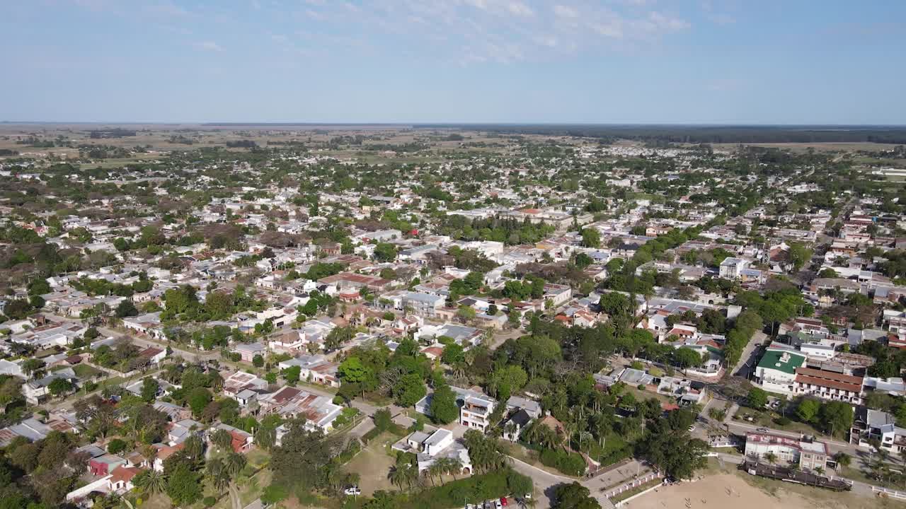Aerial View of a Town in Argentina