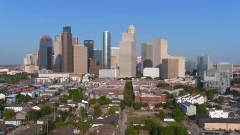 antena del centro de houston y sus alrededores