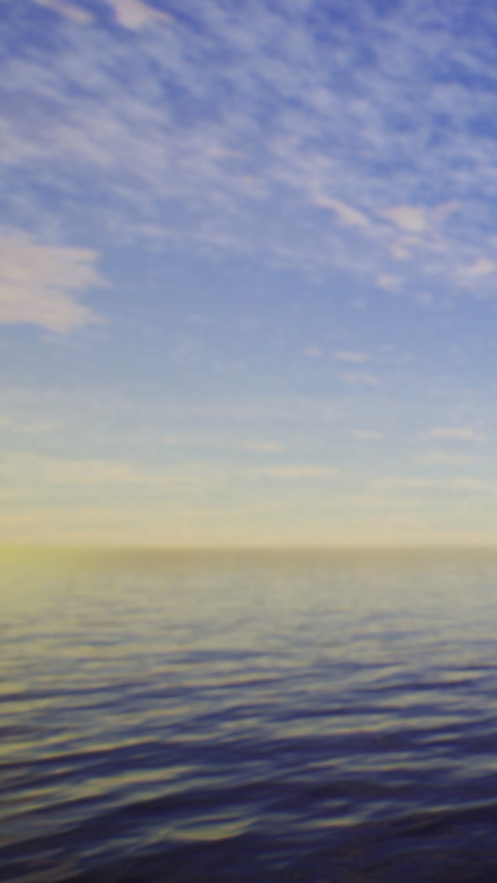View of calm water with blue sky and clouds during day