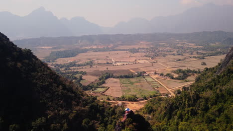 mountain valley scenery in southeast asia