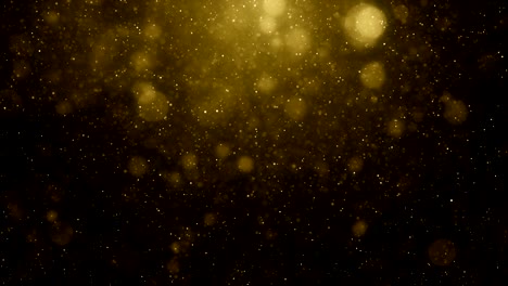 particles gold glitter bokeh award dust abstract background loop