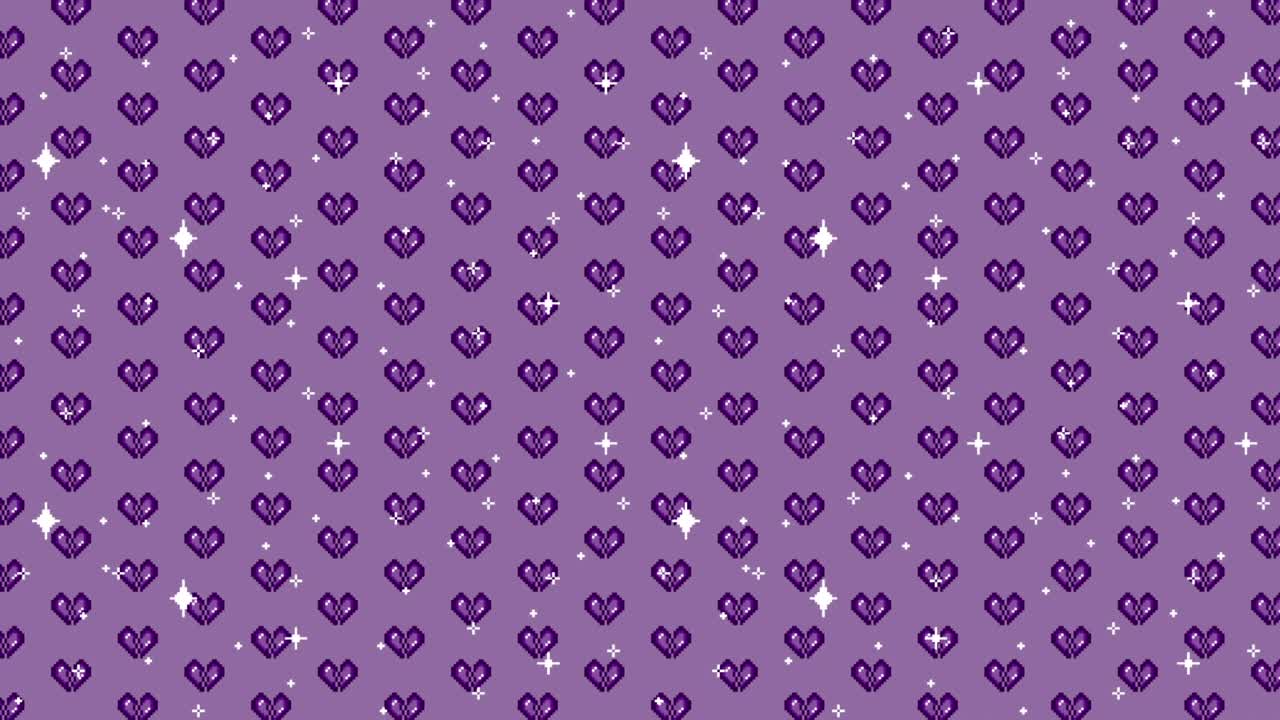 Pixel Art Heart Pattern