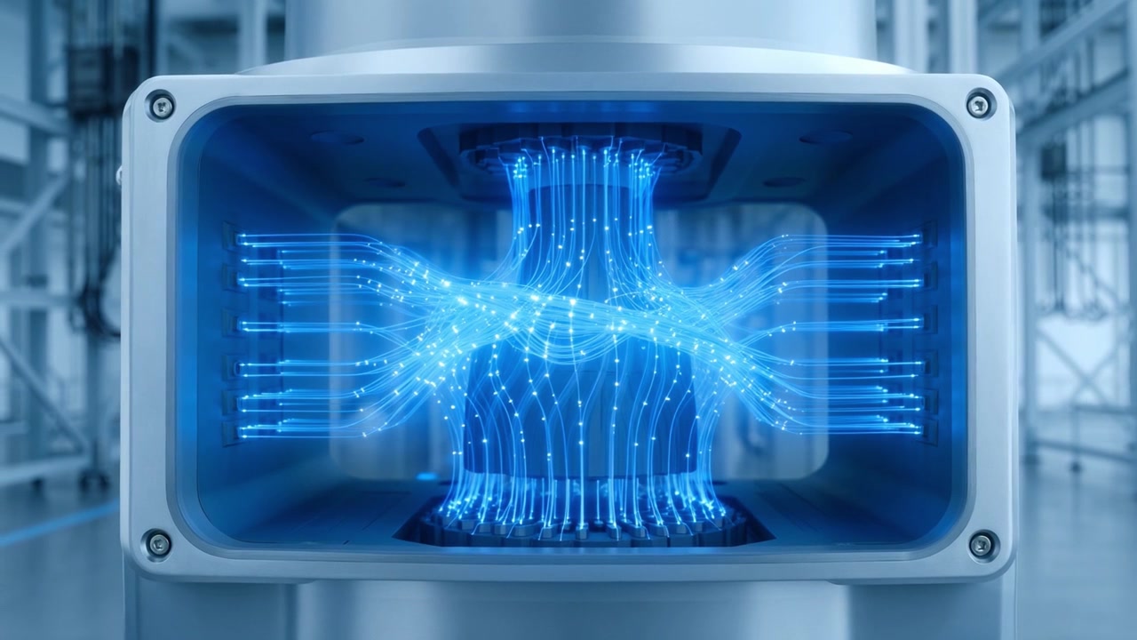 Futuristic Data Flowing in an Advanced Technology Device