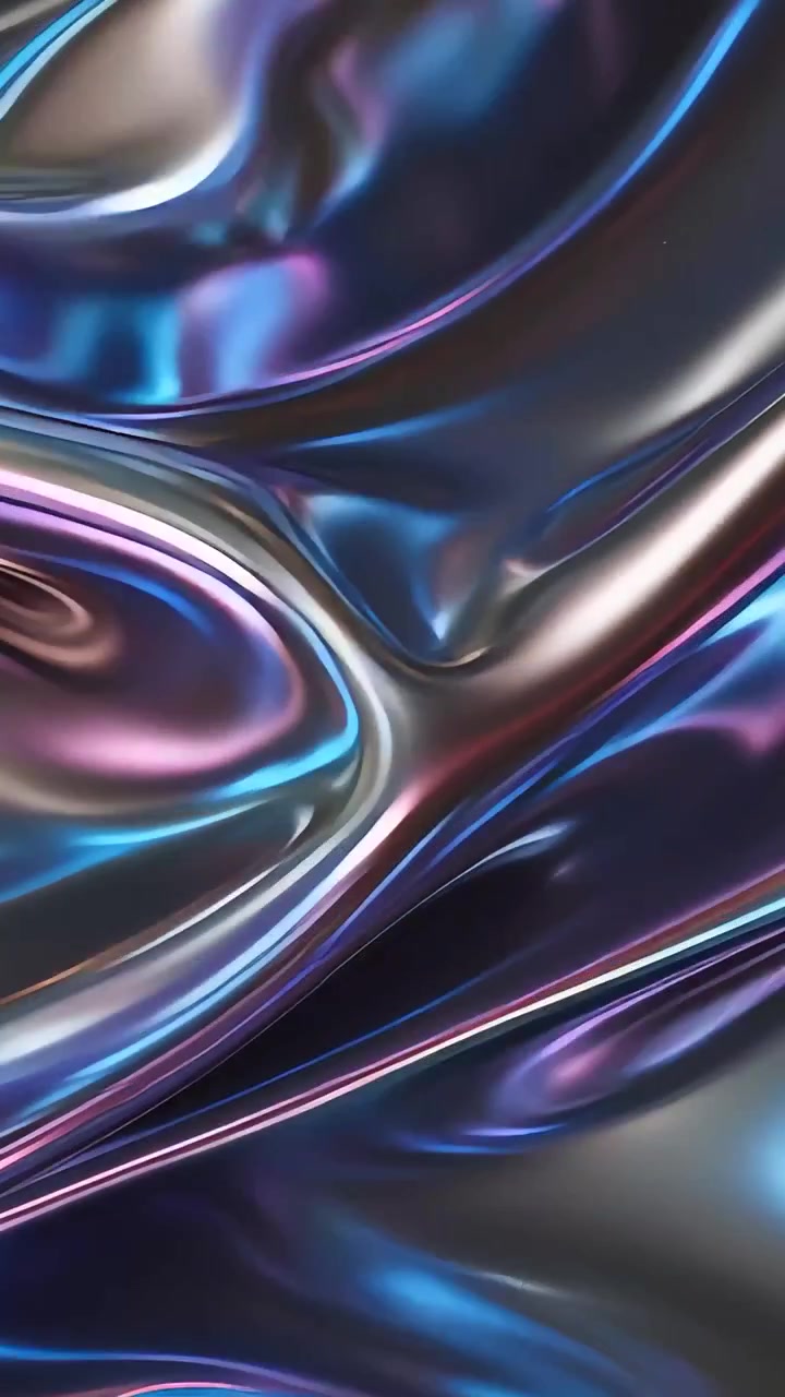 Abstract Metallic Waves Background 4K