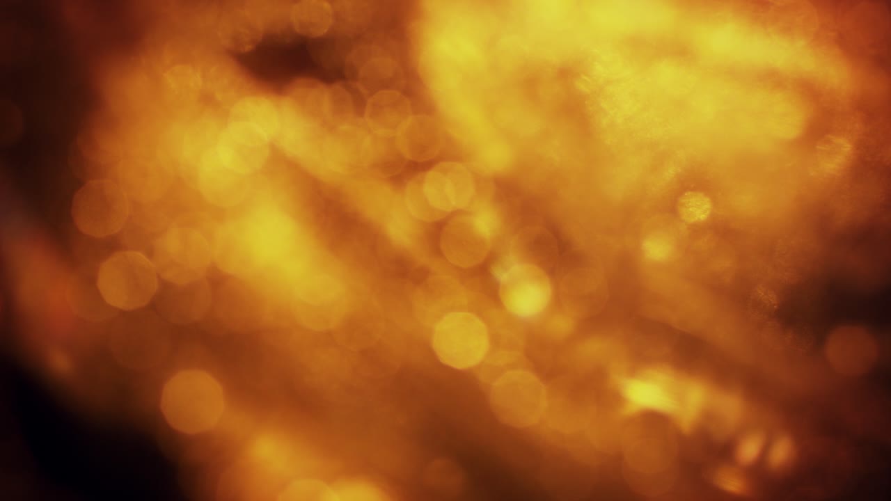 Abstrakte gyldne bokeh-lys, der toner frem og forsvinder