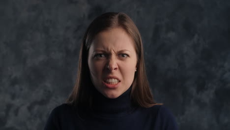 angry woman portrait