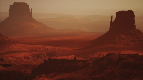 stunning desert landscape with red rock formations