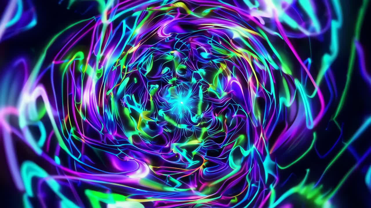 vórtice abstractamente colorido