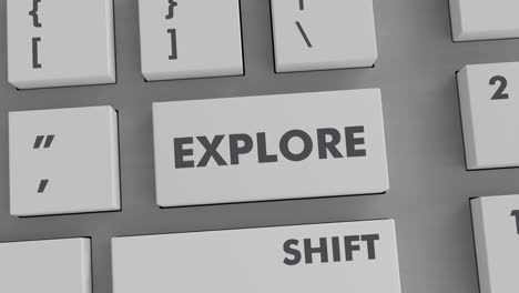 explorar presionando el botón en el teclado
