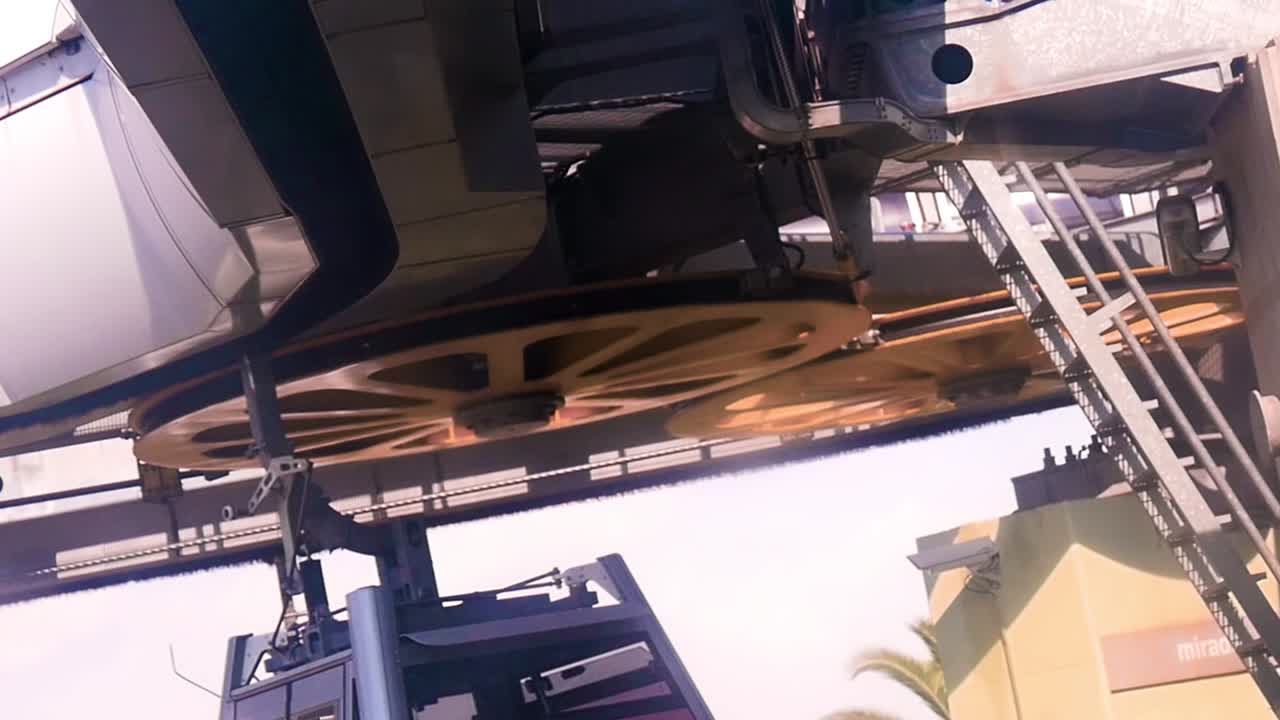 Teleferic Station Like a retro film camera strip