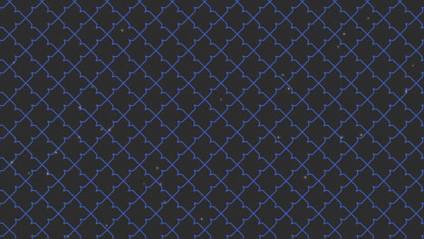 blue geometric pattern with glitters