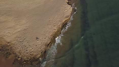 Aerial-view-of-a-beach-in-the-south-of-morocco